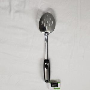 Family Chef Stainless Steel Slotted Serving Spoon 13 inches NWT